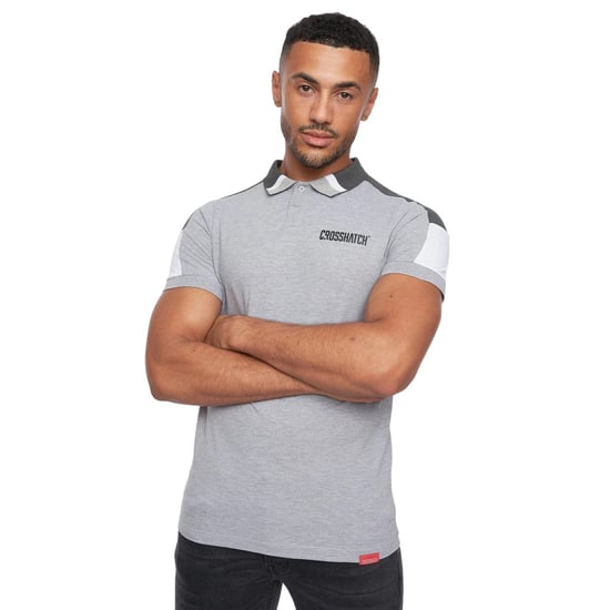 Crosshatch Heren Cramsures Poloshirt (Grijze Mergel) - Image 1