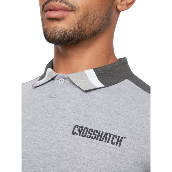 Crosshatch Heren Cramsures Poloshirt (Grijze Mergel) - Image 2