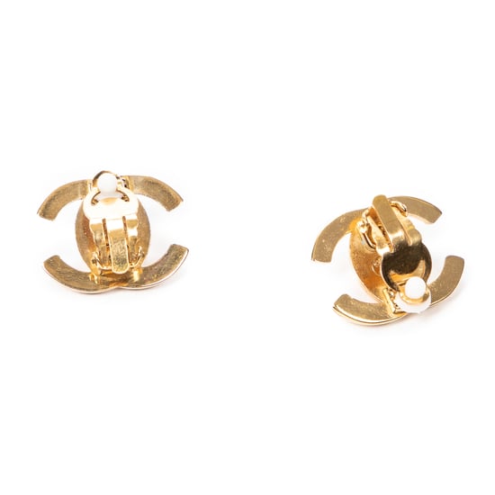 CC Turn Lock Clip On Earrings Oorbellen - Image 3