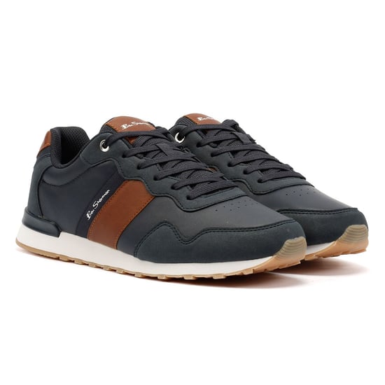Ben Sherman Owen Retro Men's Tan/Navy Trainers - Image 1