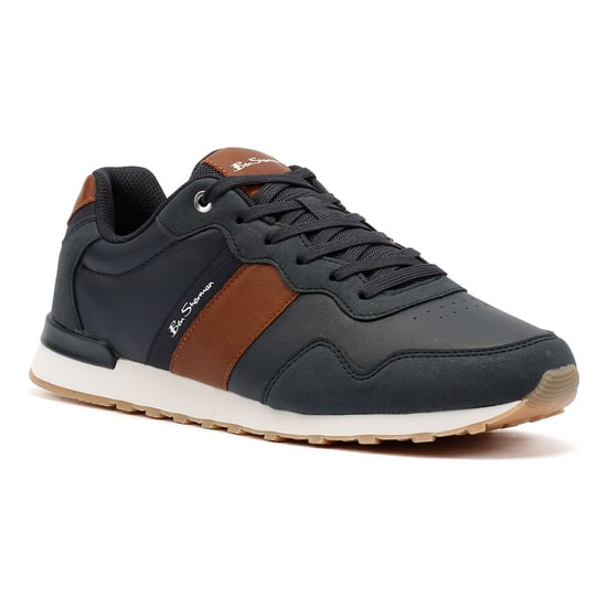 Ben Sherman Owen Retro Heren Sportschoenen Bruin/Navy - Image 2
