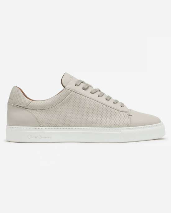 Oliver Sweeney Almada Mens Perforated Leather Trainers - Image 2