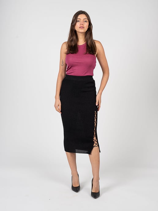 Pinko Skirt Tulio Woman's Black - Image 2