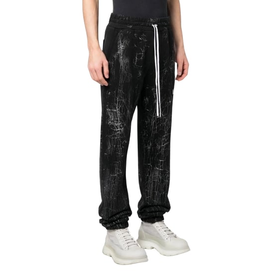 Amiri gebarsten kleurstof logo zwarte joggingbroek - Image 3