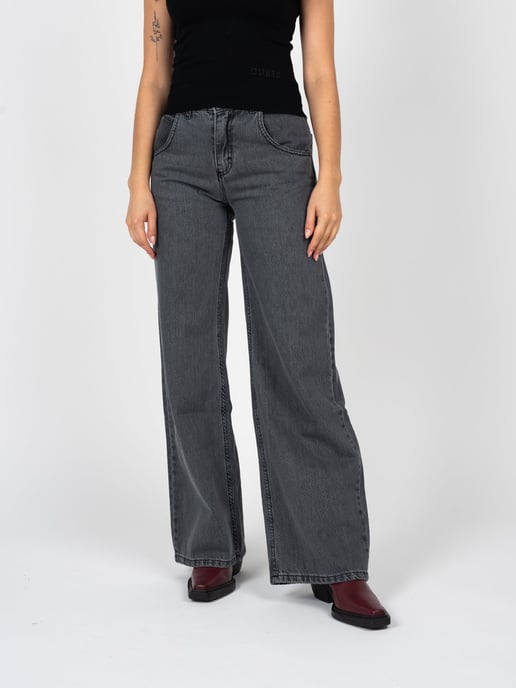 La Haine Inside Us Jeans Wide Leg Woman's Grey - Image 3