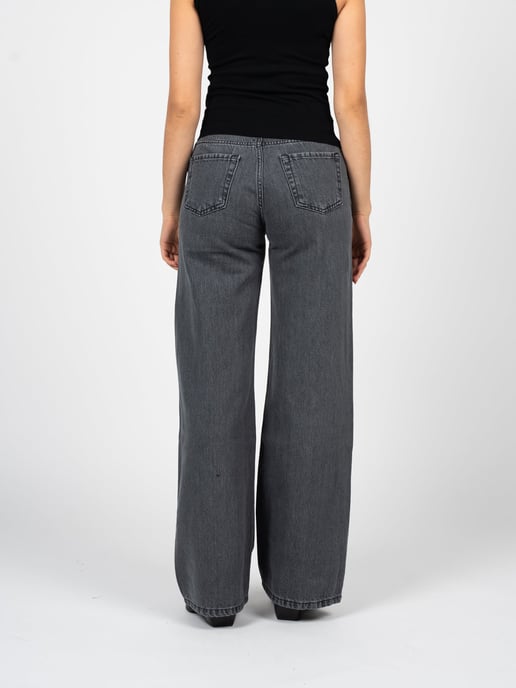 La Haine Inside Us Jeans Wide Leg Woman's Grey - Image 5