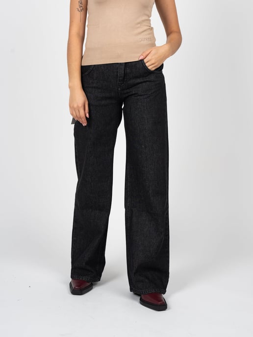 La Haine Inside Us Jeans Wide Leg Woman's Black - Image 3