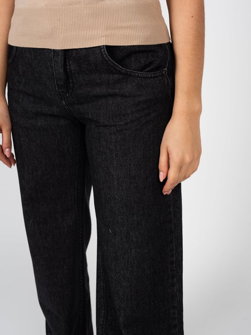 La Haine Inside Us Jeans Wide Leg Woman's Black - Image 4