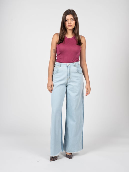Pinko Trousers Dennis Woman's Blue - Image 2