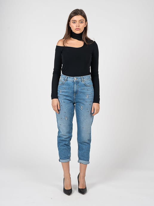 Pinko Trousers Maurice Woman's Blue - Image 2