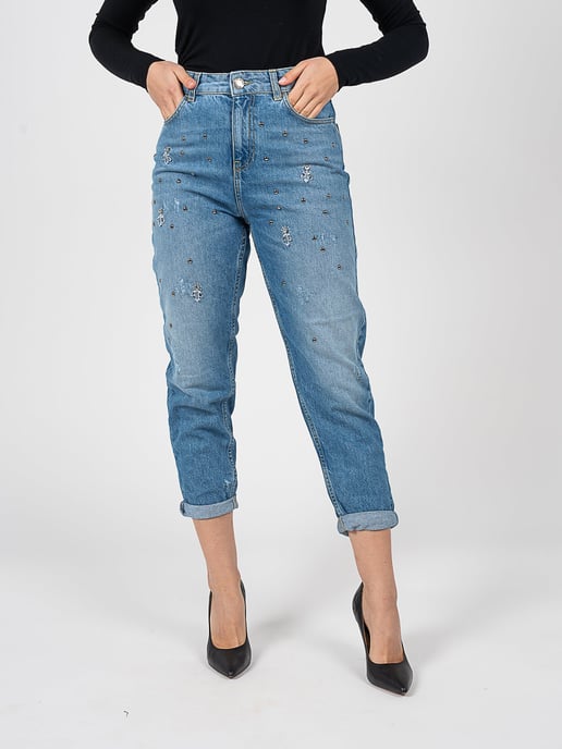 Pinko Trousers Maurice Woman's Blue - Image 3