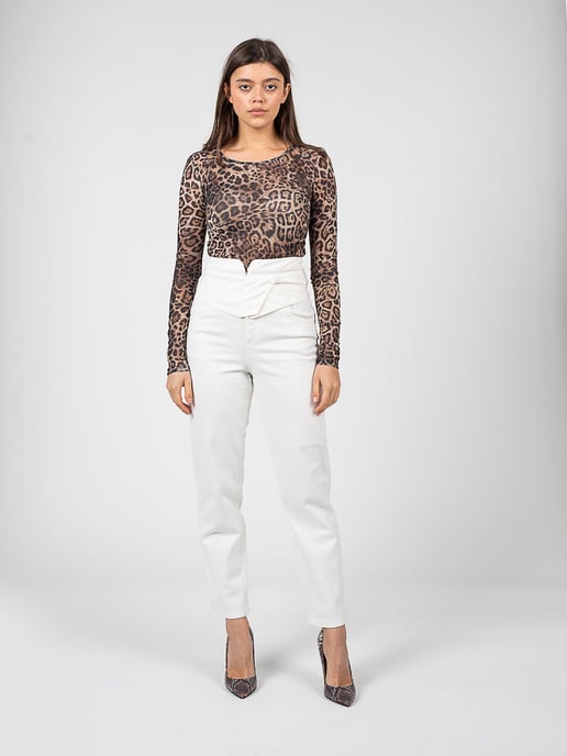 Pinko Trousers Samantha Woman's White - Image 2