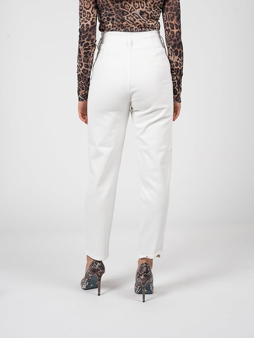 Pinko Trousers Samantha Woman's White - Image 5