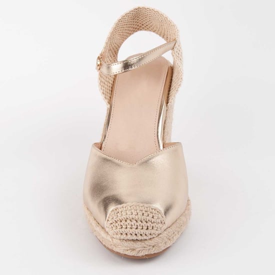 Montevita Espadrilles Met Sleehak Balenci4 Goud - Image 3