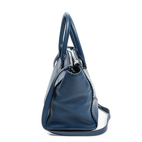Stitched Twin Pocket Tote Shoulder Bag - Image 3