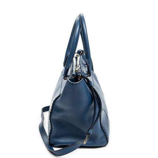 Stitched Twin Pocket Tote Shoulder Bag - Image 4