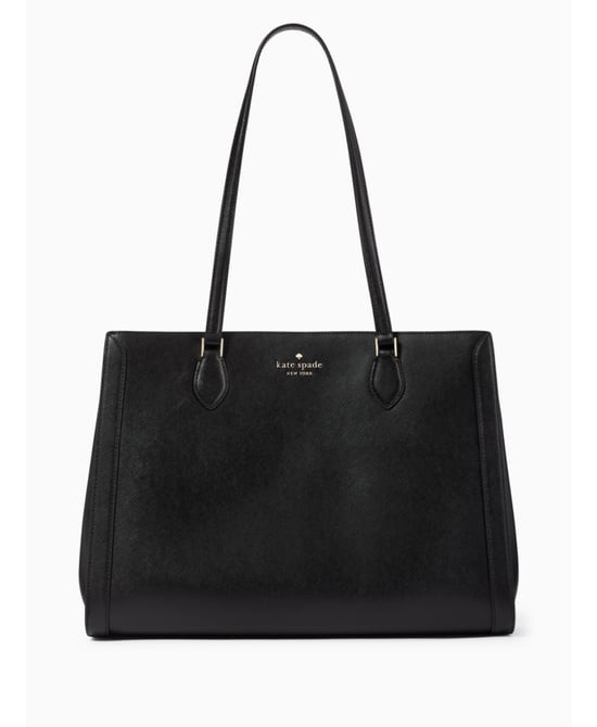 Madison Saffiano Leather Large East West Leather Laptop Tote - Image 1