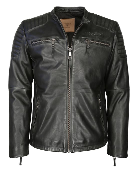 Top Gun leren jas TG20193086 - Image 3