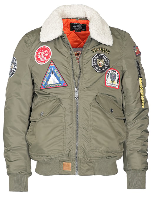 Top Gun bomberjack TG23003 met imitatiebontkraag - Image 1