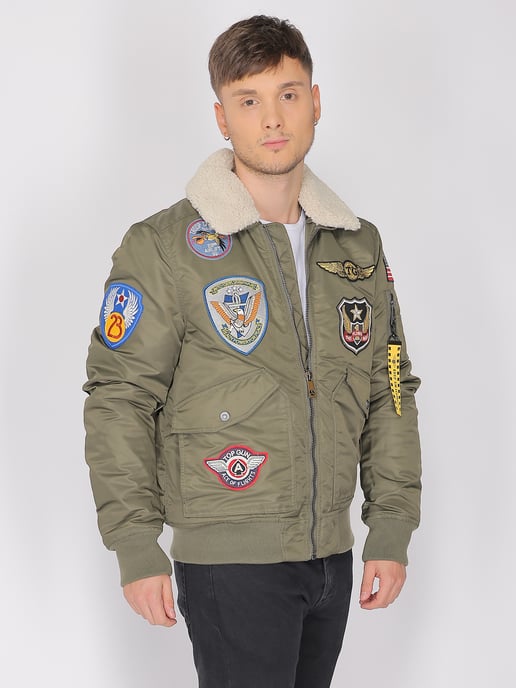 Top Gun bomberjack TG23005 met imitatiebontkraag - Image 3