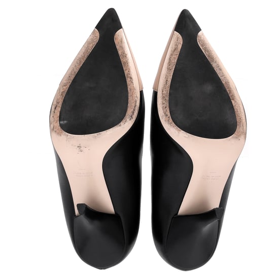 Fendi Pointed Pumps in Black and Nude Leather - Image 6