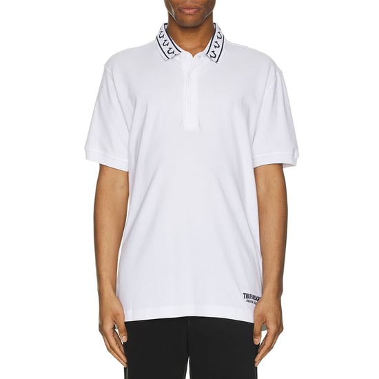 True Religion Mens Polo Shirt Branded Collar SS Pique Top - Image 6