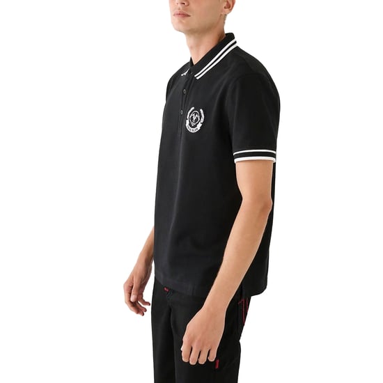 True Religion Mens Polo Shirt Laurel Buddah Face Pique Tee - Image 3