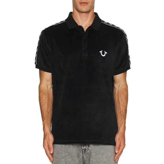 True Religion Mens Polo Shirt SS Damask Velour Pique Top - Image 3