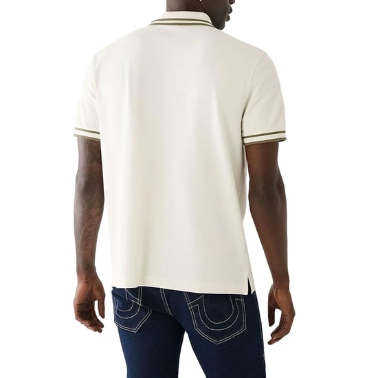True Religion Mens Polo Shirt Laurel Buddah Face Pique Tee - Image 5