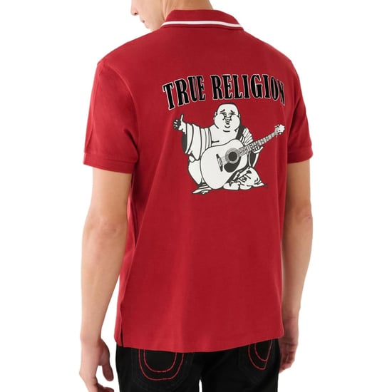 True Religion Mens Polo Shirt Signature Horseshoe Pique Tee - Image 2