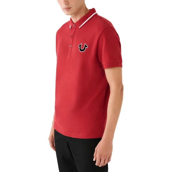 True Religion Mens Polo Shirt Signature Horseshoe Pique Tee - Image 4