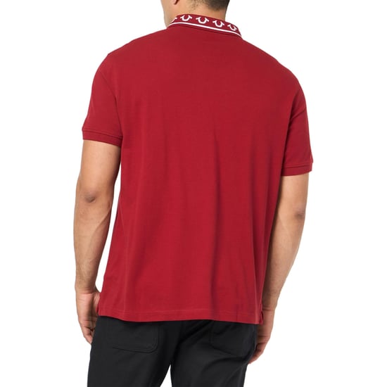 True Religion Mens Polo Shirt Branded Collar SS Pique Top - Image 2