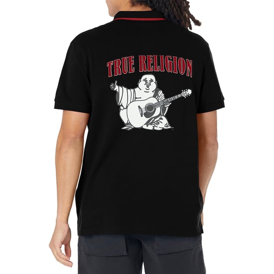 True Religion Mens Polo Shirt Signature Horseshoe Pique Tee - Image 2