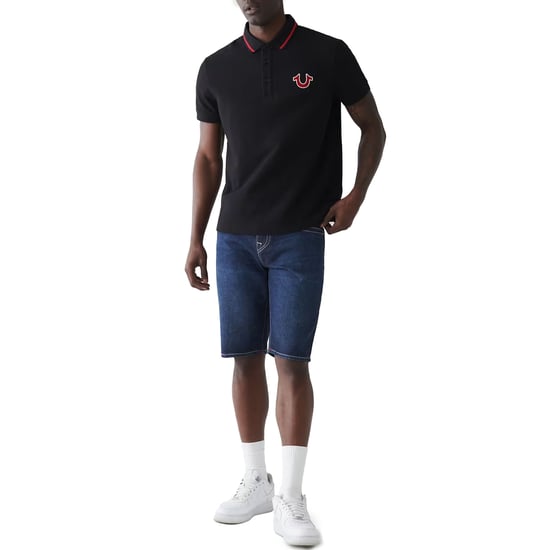 True Religion Mens Polo Shirt Signature Horseshoe Pique Tee - Image 6