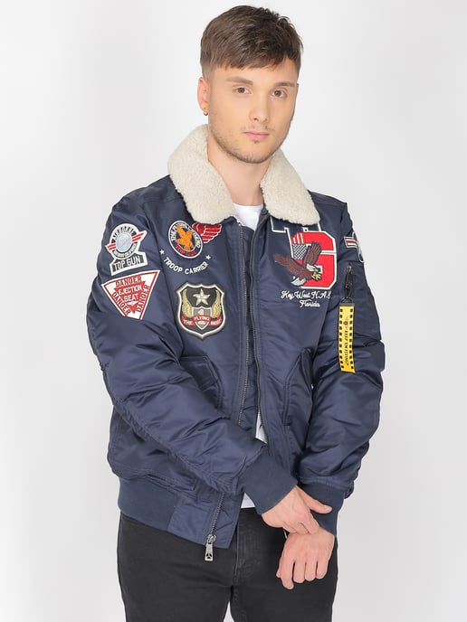 Top Gun bomberjack TG23002 met imitatiebontkraag - Image 2