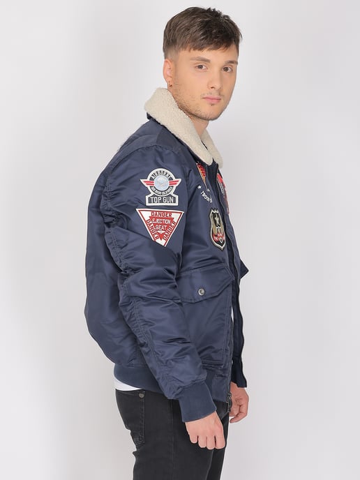 Top Gun bomberjack TG23002 met imitatiebontkraag - Image 3