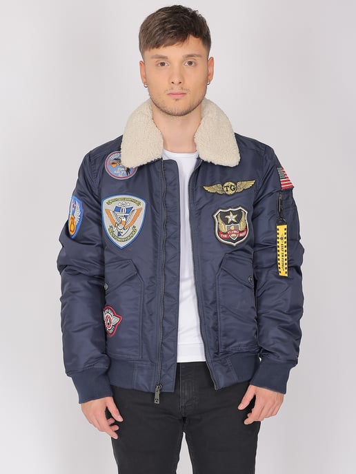 Top Gun bomberjack TG23005 met imitatiebontkraag - Image 2