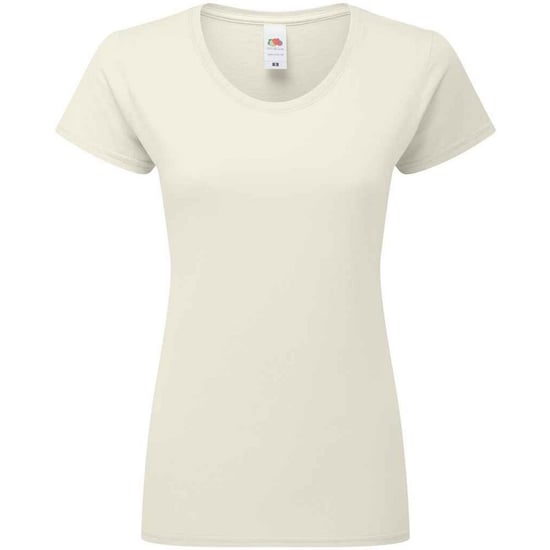Fruit Of The Loom Vrouwen / Dames Fit Ringgesponnen Premium Tshirt (Natuurlijk) - Image 1