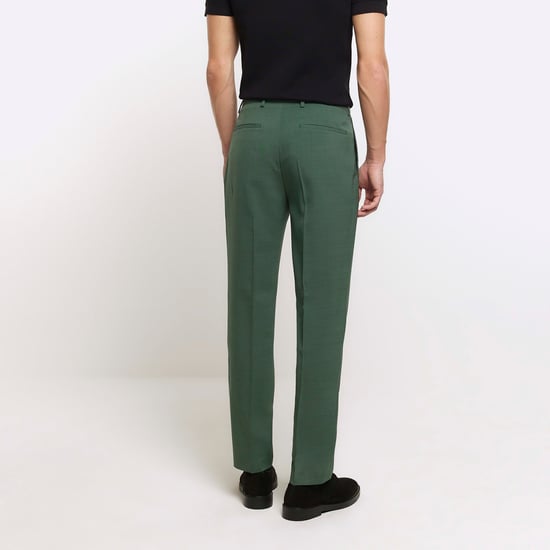 River Island Mens Suit Trousers Green Slim Fit - Image 3