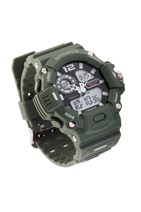 Activa X Invicta Digital ACW495-003 Heren Horloge - Quartz Uurwerk - Plastic met zwarte Wijzerplaat - 55mm - Image 2