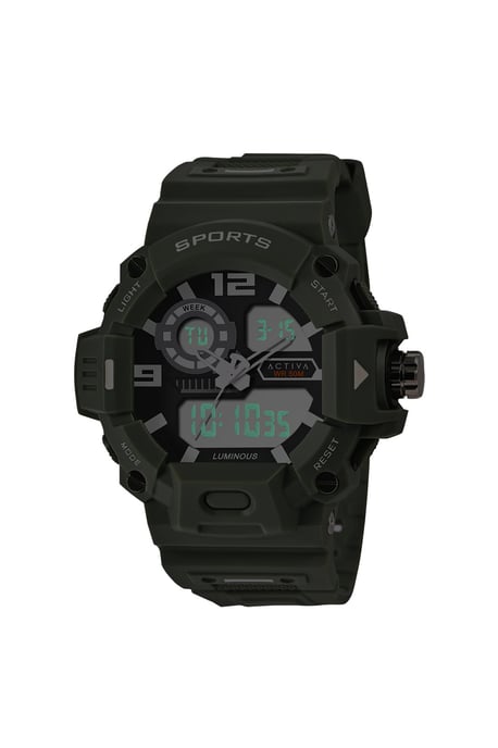 Activa X Invicta Digital ACW495-003 Heren Horloge - Quartz Uurwerk - Plastic met zwarte Wijzerplaat - 55mm - Image 3