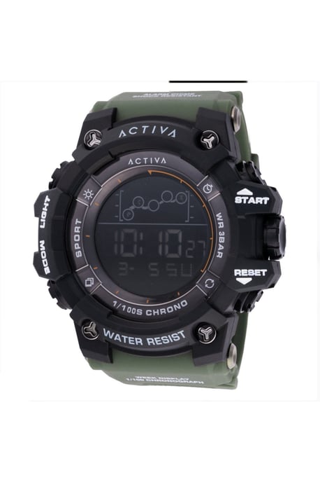 Activa X Invicta Digital ACW8082-006 Heren Horloge - Quartz Uurwerk - Plastic met zwarte Wijzerplaat - 50mm - Image 1
