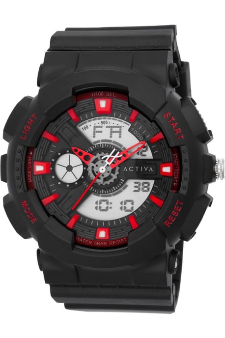 Activa X Invicta Digital ACW498-001 Heren Horloge - Quartz Uurwerk - Plastic met zwarte Wijzerplaat - 50mm - Image 1