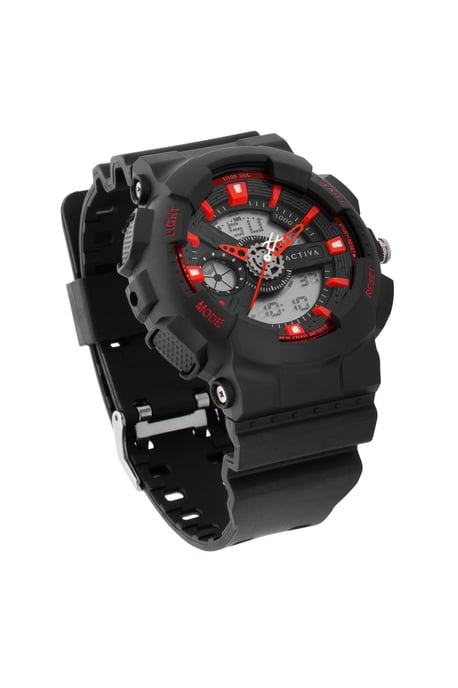Activa X Invicta Digital ACW498-001 Heren Horloge - Quartz Uurwerk - Plastic met zwarte Wijzerplaat - 50mm - Image 2