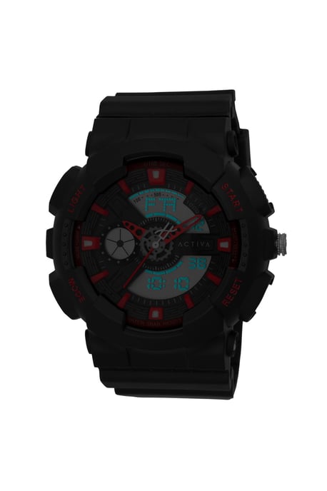Activa X Invicta Digital ACW498-001 Heren Horloge - Quartz Uurwerk - Plastic met zwarte Wijzerplaat - 50mm - Image 3