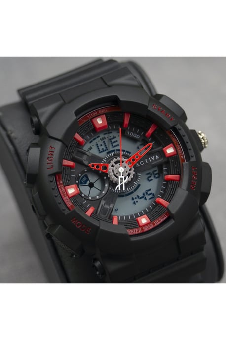 Activa X Invicta Digital ACW498-001 Heren Horloge - Quartz Uurwerk - Plastic met zwarte Wijzerplaat - 50mm - Image 4
