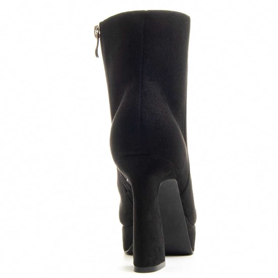 Montevita Heeled Ankle Boot Botint8 Black - Image 5