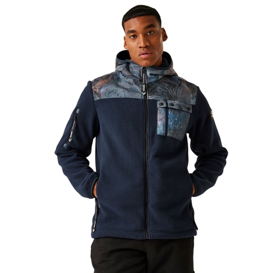 Regatta Mens Christian Lacroix Valensoles Fleece Jacket (Navy) - Image 3