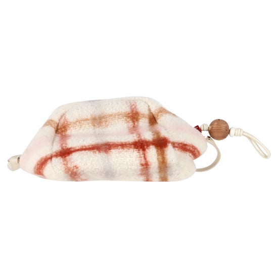 Loro Piana Small Puffy Check Print Pouch Bag in Multicolor Cashmere - Image 2