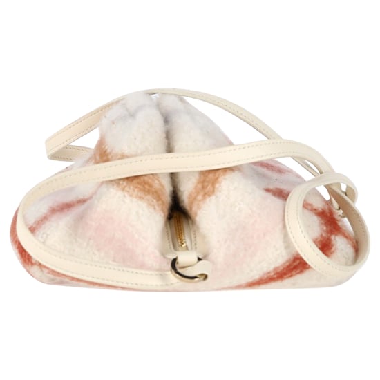 Loro Piana Small Puffy Check Print Pouch Bag in Multicolor Cashmere - Image 3